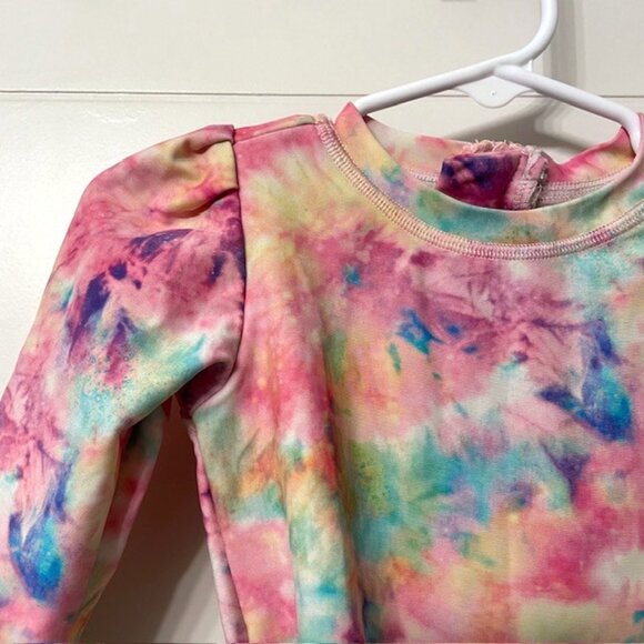 Posh Peanut Joplin Long Sleeve Ruffled Rash Guard Swimsuit 18-24 Months - Picture 5 of 16